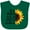 Green, variant on Inktastic Summer in a World Full of Roses Be a Sunflower Boys or Girls Baby Bib