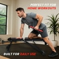thumbnail image 2 of Adjustable Workout Bench - Foldable Weight Bench Press for Full Body Strength Training, Weights for Home Gym, Exercise Equipment, Bench Press, Workout Equipment - Black, 2 of 8