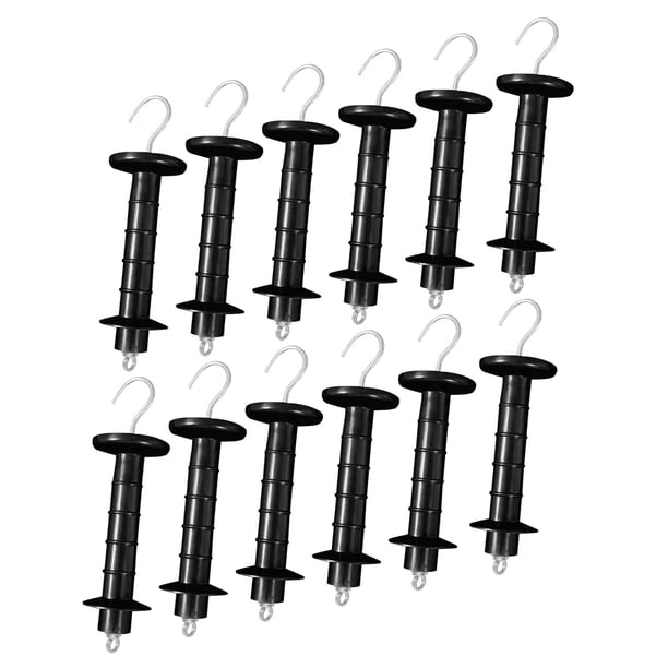 12 Manijas para Cercas Eléctricas, Resorte Aislado, Accesorios de Repuesto para Cercas, para Portones de Pasto.
