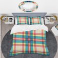 thumbnail image 2 of Designart 'Tartan Geometrical Texture III' Mid-Century Duvet Cover Set, 2 of 5
