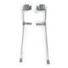 McKesson Forearm Crutches, Aluminum, Push-Button - 5' to 6'2" User Height, 2 Box