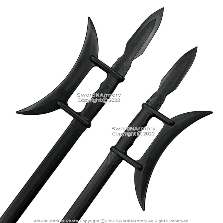 40.5 Polypropylene Hook Swords Wushu Kung Fu Chinese Martial Arts Performance, Men's, Black