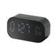 thumbnail image 1 of Reloj con altavoz, reloj de radio sin tic-tac de carga inalámbrica con pantalla LED regulable, reloj dual alimentado por red con Guardung EL013668-01, 1 of 5