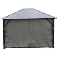 thumbnail image 1 of Corriveau International - Rideau pour Gazebo 10 Pieds x 12 Pieds, Résistant à l'Eau, Gris Foncé, 1 of 4