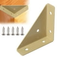 thumbnail image 2 of WEIWEIGG Heavy Duty Triangular Corner Bracket, 90-Degree, Metal Furniture Brace with Screws, Reinforced Shelf Connector for Bookshelf/Bed/Table & Wood Joint Support, 1PCS, 2 of 9