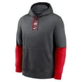 thumbnail image 2 of Men's Nike Anthracite/Scarlet Ohio State Buckeyes 2024 Sideline Club Pullover Hoodie, 2 of 3