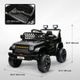 thumbnail image 3 of Qaba 12V Toddler Ride on Truck Car, Electric RC Car for Kids, Gift for Boys & Girls, Black, 3 of 10