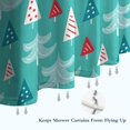 thumbnail image 6 of Turquoise Christmas Tree Pattern Shower Curtain 72"x72" ,Bathroom Decorative Shower Curtains Set with 12 Hooks,Modern Waterproof Washable Shower Curtain, 6 of 6