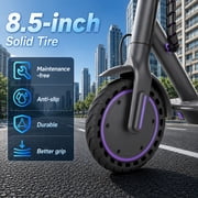 Nexrid Electric Scooter - Electric Scooter Adults, 350W Motor, 19 MPH Top Speed, 8.5 Tires, 19 Miles,Long Range Electric Scooter for Adults and Teens,Purple