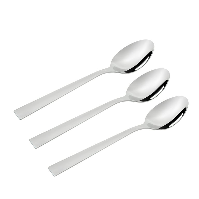 Mainstays Stainless Steel Dinner Spoon Set of 3, 7 Inch Adult