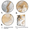 thumbnail image 3 of Designart "Gold And Grey A Marble Effect V" Abstract Marble Canvas Print, 3 of 5