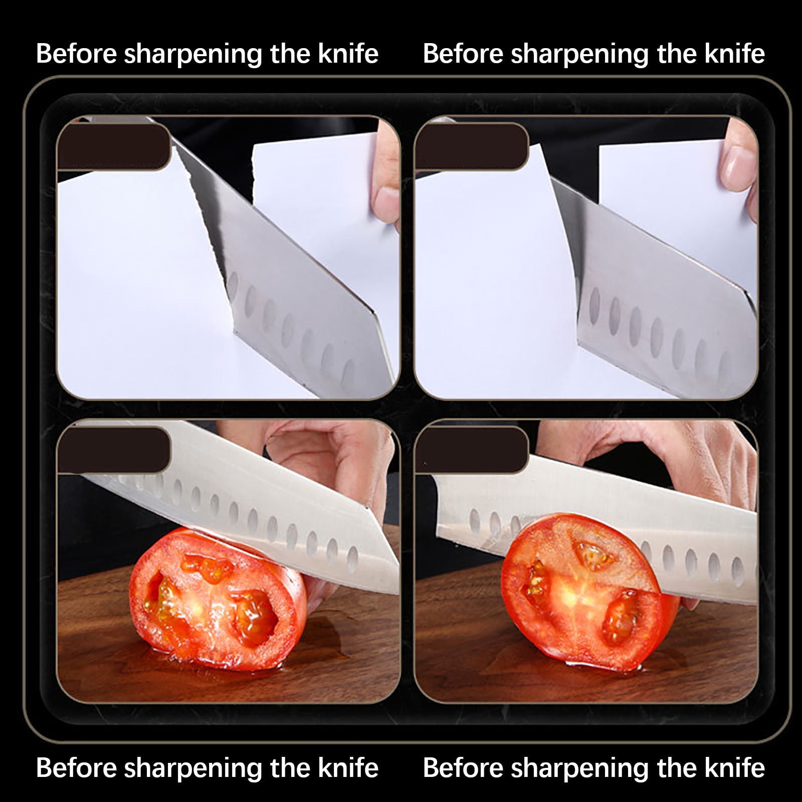 WWG USB Electric Knife Sharpener with Automatic Sharpening Stone, 15-20 Degree Blade Edge for Kitchen Scissors, Portable Sharpening Tool