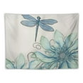 thumbnail image 5 of Creowell Flowers Dragonfly Tapestry Wall Decor Blanket for Home Dorm Short Plush Fabric Wall Hanging 4 Sizes Multi-functional Wall Decor 40x60inch, 5 of 6