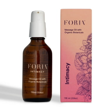 Foria Massage Oil with Organic Botanicals, 3.9 oz