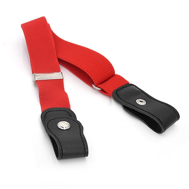 Sonducket Cinturón sin hebilla Suministros de armario para niños Niñas a cuadros morados y negros Cinturones rojo Sonducket AP008680-08