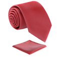 thumbnail image 1 of Corbata Fortunatever 147x8.5 cm Microfibra Roja Hecha a Mano, 1 of 6