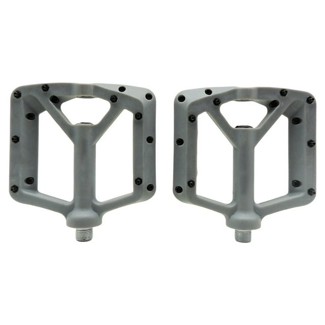 2 Bearing Mountain Bike Bearing Pedal Color Nylon Non-Slip Pedal Grey