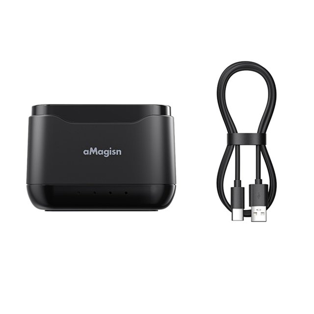 Base de Carga de Batería, Cargador con 3 Ranuras, Caja de Carga de Batería para Accesorios de Cámara con Batería Recargable para Hero 13