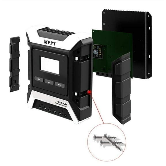 Contrôleur Solaire 10A 20A 30A 40A 50A 60A 80A MPPT Charge Intelligente Universelle Automatique 12V 24V 48V Entrée de Tension Ultra Grand, Sécurité
