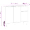 thumbnail image 4 of vidaXL Sideboard White 90x30x72 cm Engineered Wood, 4 of 5
