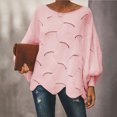 thumbnail image 1 of Suéter de punto básico holgado informal de estilo europeo y americano para mujer de principios de primavera, 1 of 5