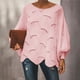 thumbnail image 3 of Suéter de punto básico holgado informal de estilo europeo y americano para mujer de principios de primavera, 3 of 6