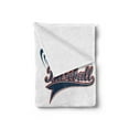 thumbnail image 2 of Sports Soft Flannel Fleece Throw Blanket, Baseball Mitt Ball Bat Hardball Supplies Exercise Team Various Classical Designs, Cozy Plush for Indoor and Outdoor Use, 50" x 70", Multicolor, by Ambesonne, 2 of 5