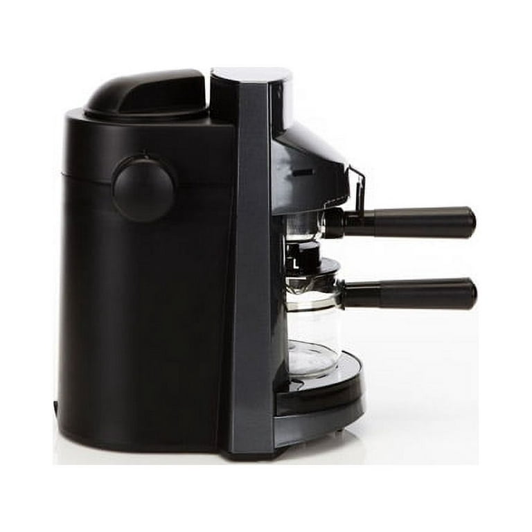Mr. Coffee 4-Cup Steam Espresso System with Milk Frother, Size: Old Version 4-Cup size, Black