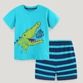 thumbnail image 5 of ATAIKU 2-7T Boys Summer Pajamas Sets T-shirt + Shorts 100% Cotton Pjs for Toddler - Dinosaur, 5 of 9