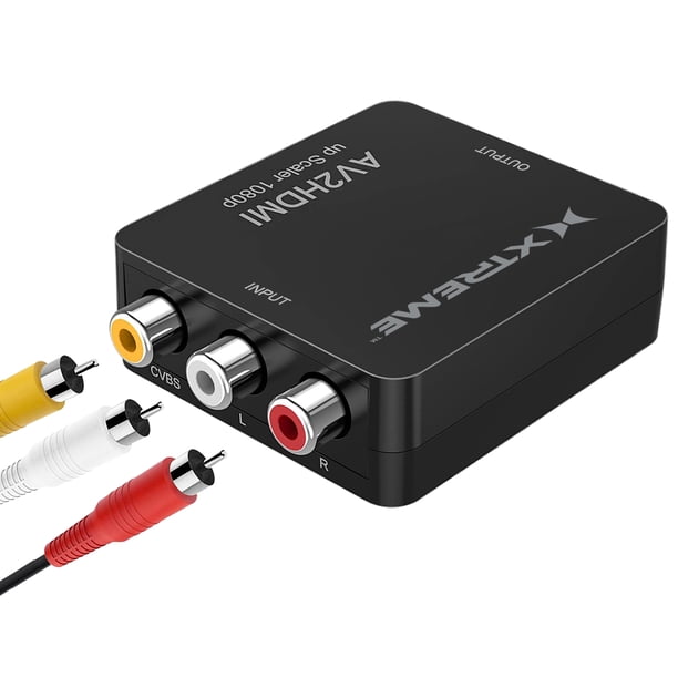 Xtreme Composite AV To HDMI Adapter, Converts Old Devices To New