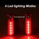 thumbnail image 2 of Luces traseras para bicicleta: 2 luces traseras para bicicleta, recargables por USB, COB LED, impermeables, 4 modos de iluminación para garantizar la seguridad y la visibilidad., 2 of 5