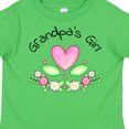 thumbnail image 4 of Inktastic Grandpa's Girl Heart Flowers Girls Toddler T-Shirt, 4 of 5