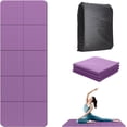 thumbnail image 1 of Tapete de Yoga Plegable, Mat de Viaje Portátil, con Bolsa de Almacenamiento, Tapete Ejercicio Grueso de Material TPE, Resistente al Agua, Alfombra de Yoga, para Pilates, Gym, Fitness, 1 of 4