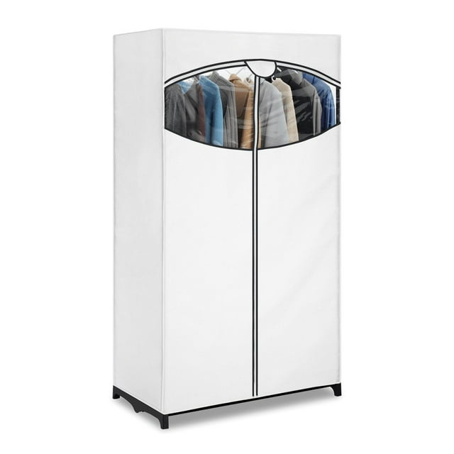 Whitmor blanco, funda de tela para armario de ropa, 36"