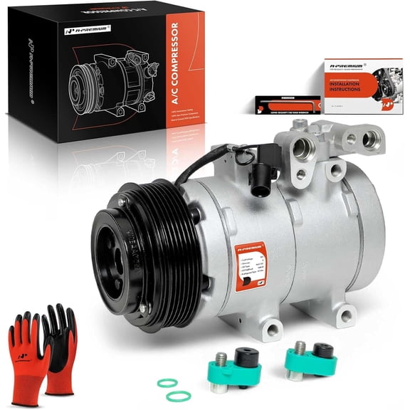 A-Premium Air Conditioner AC Compressor with Clutch Compatible with Kia Sedona 3.5L 2002-2005