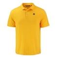thumbnail image 2 of Men's Cutter & Buck Maize Michigan Wolverines Coastline Epic Comfort Eco Recycled Polo, 2 of 3