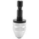 thumbnail image 1 of Silver+Black 6mm Keyless Drill Bit Chuck Quick Change Adapter Converter Hex Shank, 1 of 5