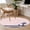 Pink, variant on Anchor Red Round Area Rug 4 FT, Non Slip Indoor Outdoor Rug, Modern Navy Blue White Striped Nautical Washable Soft Circular Carpet Non-Shedding Floor Mat for Coffee Table Nursery Foyer Balcony