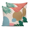 thumbnail image 7 of Outdoor Throw Pillow Cover Tropical Green Leaf Color Block Waterproof Cushion Covers 2 Pack Abstract Geometric Art Pillow Cases Home Decoration for Patio Garden Couch Sofa, 7 of 7