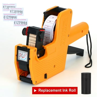iMounTEK 8 Digits Price Numerical Tag Gun Price Label Marker Tagger MX-5500 With Sticker Labels Refill Ink for Office Supermarket Retail Shop Grocery Store