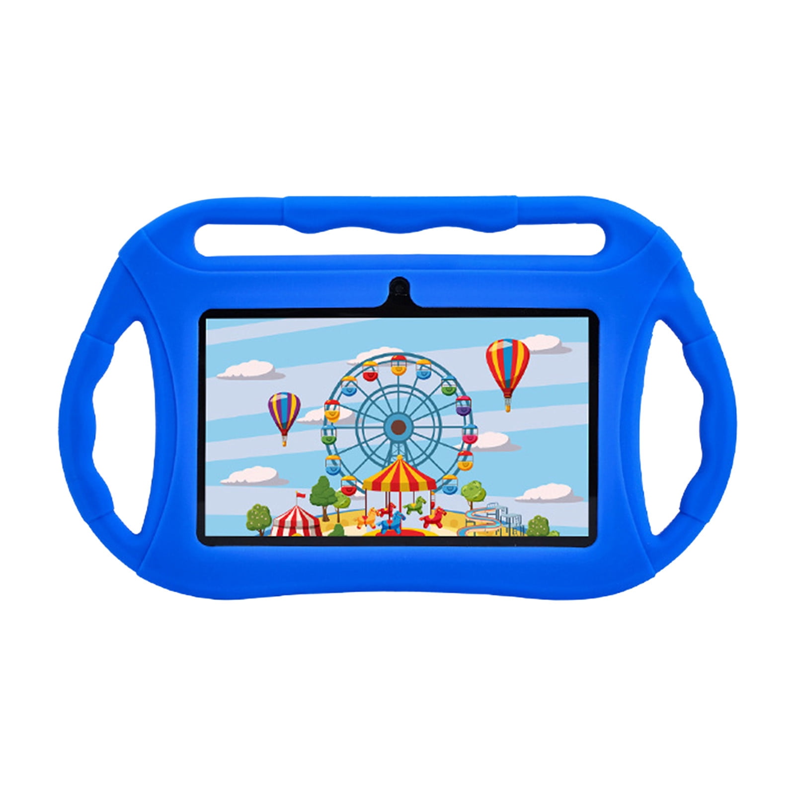 Summercome Kids Tablet with Handle, 7 inch Android 11 Tablet for Kids, 2GB RAM+32GB ROM Quad-Core, Toddler Tablet with Shockproof Cover, Parent Contro, Bluetooth, WiFi, GPS, Double Camera, Games(Blue)