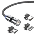 thumbnail image 5 of Cable de datos magnético giratorio de 540 grados, cable magnético, cable de datos de codo tres en uno, cable de carga de teléfono móvil con imán creativo, 5 of 5