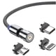 thumbnail image 5 of Cable de datos magnético giratorio de 540 grados, cable magnético, cable de datos de codo tres en uno, cable de carga de teléfono móvil con imán creativo, 5 of 5