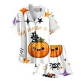 thumbnail image 3 of Youmylove Halloween Pajamas Toddler Girl Pumpkin Ghost Pajama Set For Children Trend Printed Tops Pants Matching Set Sleepwear Set Little Girls Pajamas Nightgown Outfit, 3 of 4
