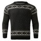 thumbnail image 2 of Gibobby Suéter hombre Suéter de cuello redondo para hombre, casual, manga larga, color sólido, punto grueso, suéter suave(Negro,Grande), 2 of 5