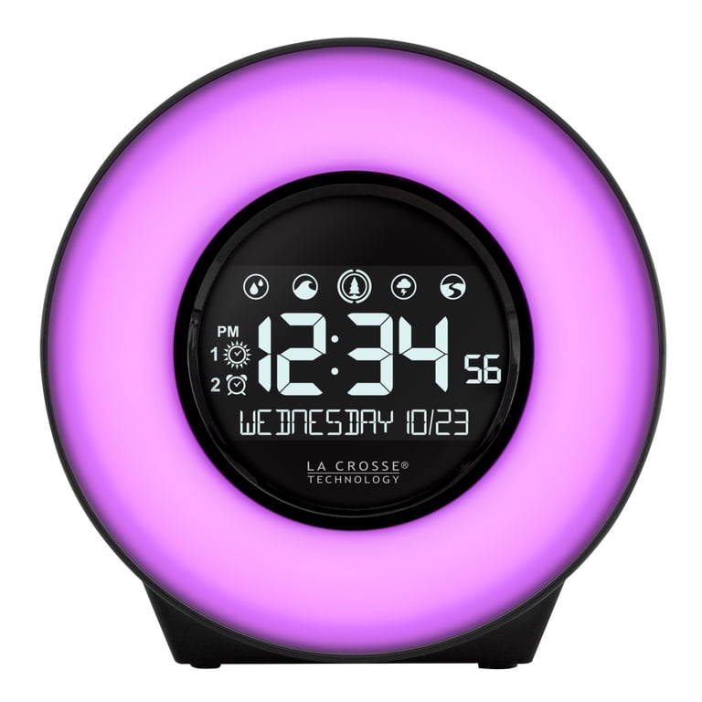 La Crosse Technology Wake-Up Light LED Alarm Clock with Nature
