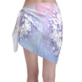 thumbnail image 2 of Disketp Merry Christmas Women Swimsuit Cover Up Short Chiffon Summer Beach Sarong Bikini Wrap Skirt Bathing Suit, 2 of 7