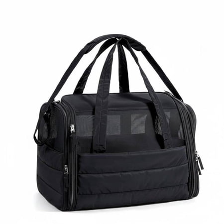 Bvdfgk Foldable Cat Carrier Large Space Portable Cat Carrier Bag Multi Function for Black
