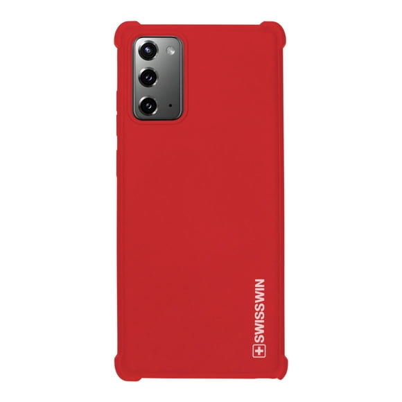 Funda de siicon suave con orillas reforzadas para Samsung galaxy Note 20 Rojo SWISSWIN Soft cushion