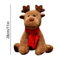 thumbnail image 3 of Danhjin Stuffed Animals Plushies, Plush Christmas Doll with Cute Elks Snowman Toy and Scarf, Gift for Holiday Party Festive Home Decor, 11*5.9in, 3 of 6